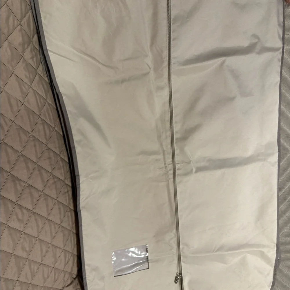 Brioni Cream and Gray Garment Bag A